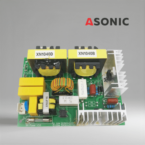 ASONIC PROmodel PCB 120 W 40 kHz, wysokowydajna płytka drukowana do myjek ultradźwiękowych, zapewniająca stabilną moc wyjściową i niezawodność.