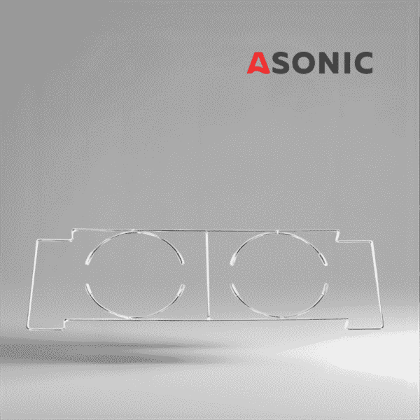 Laboratoryjny uchwyt na zlewki ASONIC 6L, profesjonalne akcesorium przeznaczone do myjek ultradźwiękowych w laboratoriach i warsztatach.