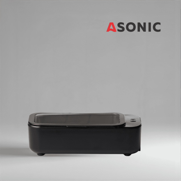 ASONIC HOME-450black myjka ultradźwiękowa, przenośne urządzenie do niezawodnego czyszczenia małych akcesoriów w domu.