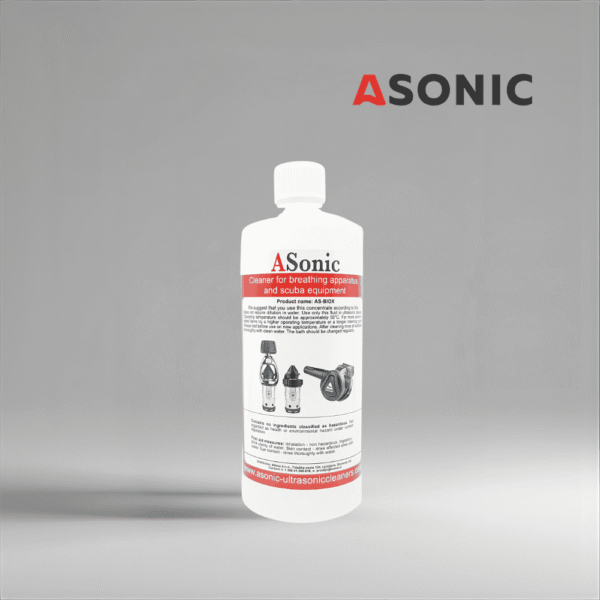 ASONIC AS-BIOX-1 biodegradowalny środek czyszczący do urządzeń ultradźwiękowych, 1 l ekologiczny roztwór do bezpiecznego i skutecznego czyszczenia.