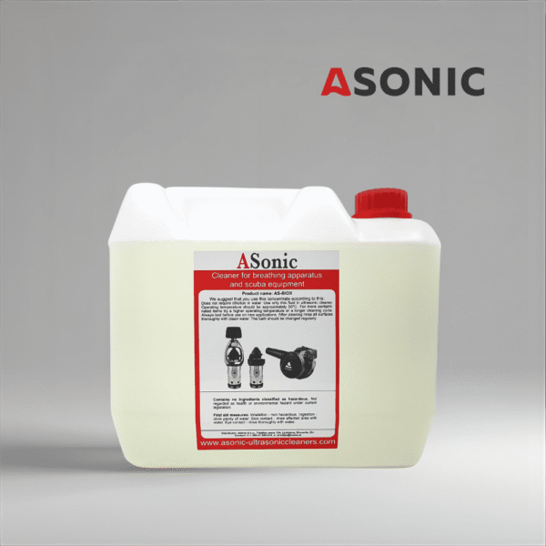 ASONIC AS-BIOX-5 biodegradowalny roztwór do czyszczenia ultradźwiękowego, 5 l ekologiczny detergent do zastosowań profesjonalnych.