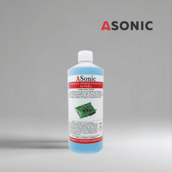 ASONIC PCB-1 detergent ultradźwiękowy, 1 l roztworu do bezpiecznego i precyzyjnego czyszczenia płytek drukowanych i elementów elektronicznych.