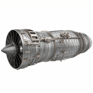 Silnik samolotu pokazujący