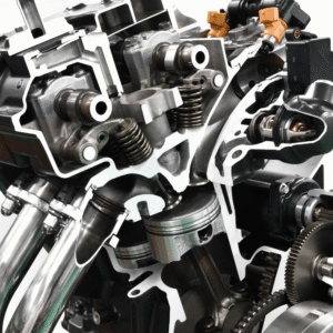 Część silnika ilustrująca sposób usuwania oleju