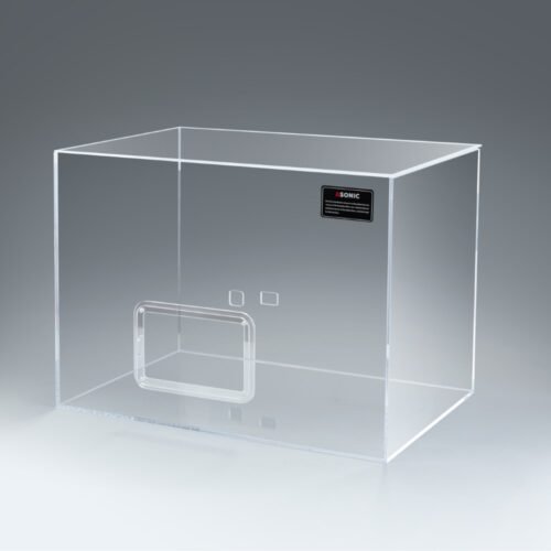 Skrzynka wyciszająca ASONIC do myjek ultradźwiękowych o pojemności 10 l sprzedawana oddzielnie lub wraz z myjką ultradźwiękową.