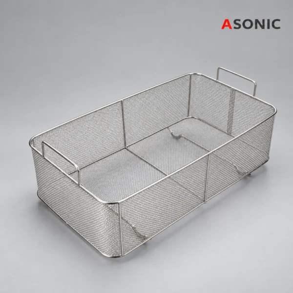 Kosz drutowy ASONIC PRO-300fine – szczegół drobnej siatki